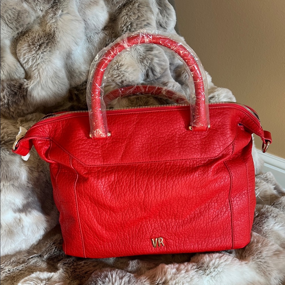 Violet Ray Red Satchel Bag